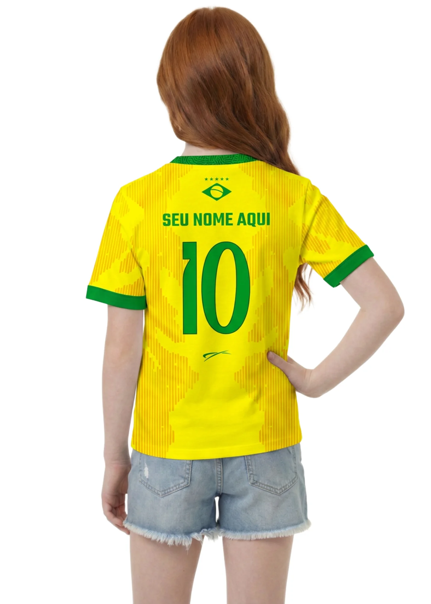 Camisa do Brasil Infantil - Amarelo