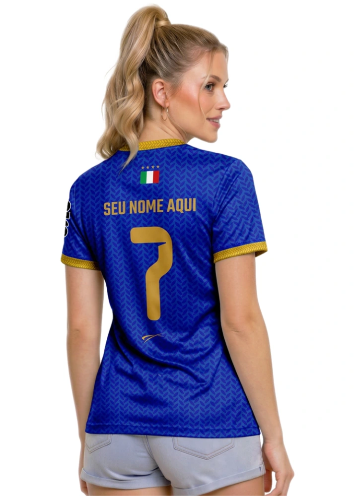 Camisa Itália - Azul escuro