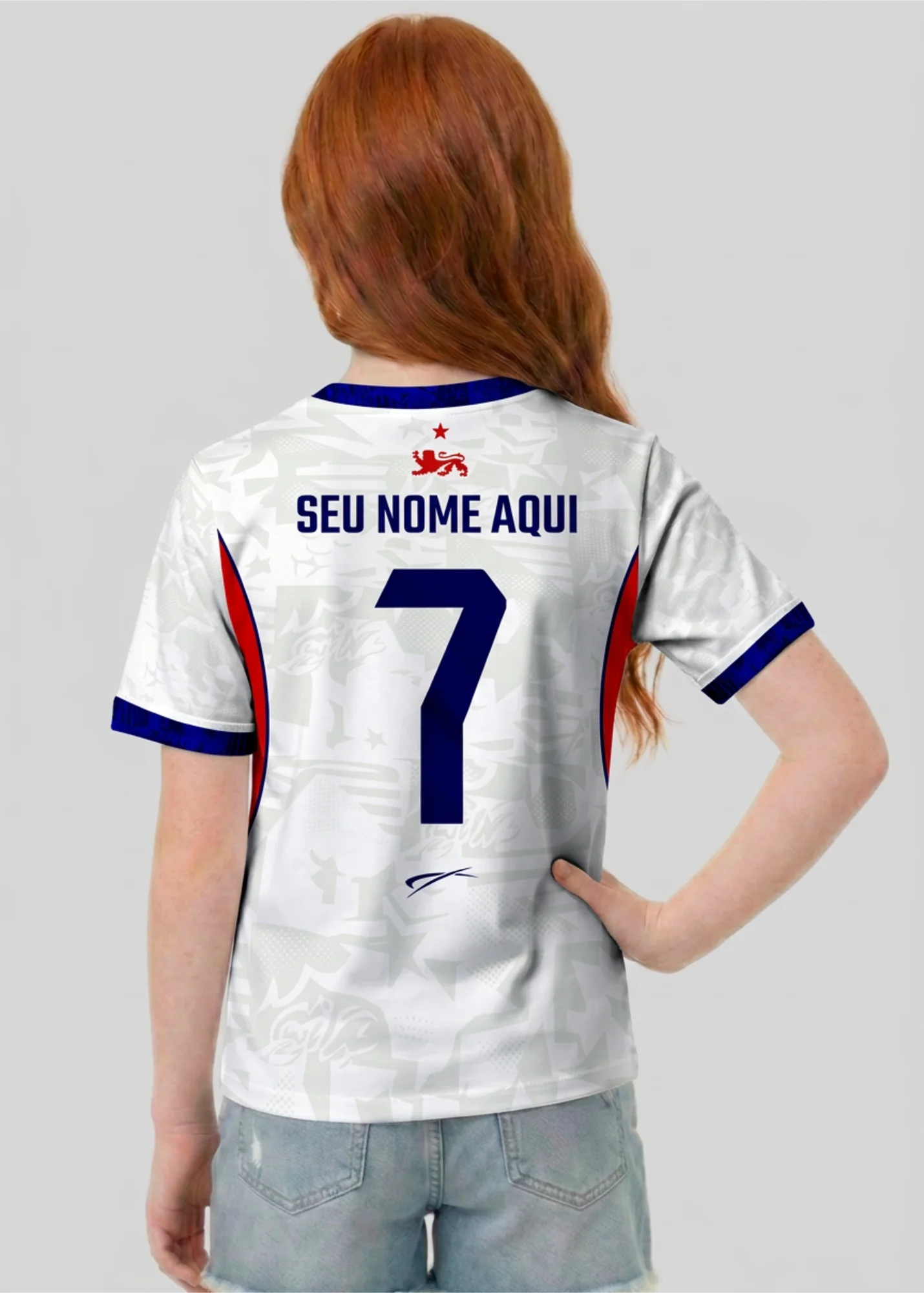 Camisa da Inglaterra - Infantil - Branco